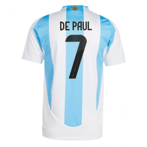 Argentina Rodrigo De Paul #7 Domaci Dres Copa America 2024 Kratak Rukav